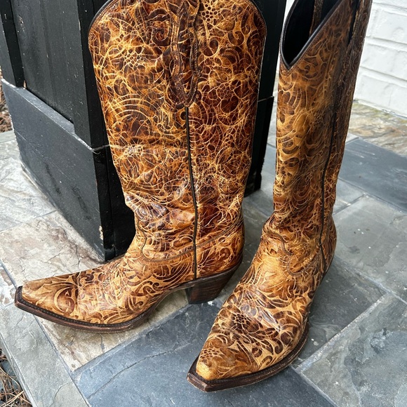 🌟Lucchese Autumn Dry Leaf Boots🌟 8.5